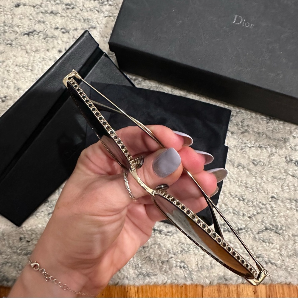 Christian Dior Sunglasses DiorByDior2 Black/Gold - Picture 4 of 8